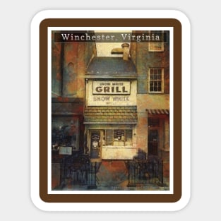 Winchester, Virginia Grill Sticker